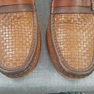 Mezlan Banderas woven brown leather slip-on loafer shoe 7217 men\'s sz 9 Mezlan | Shoes | Mezlan Banderas Woven Brown Leather Slipon  main image 4